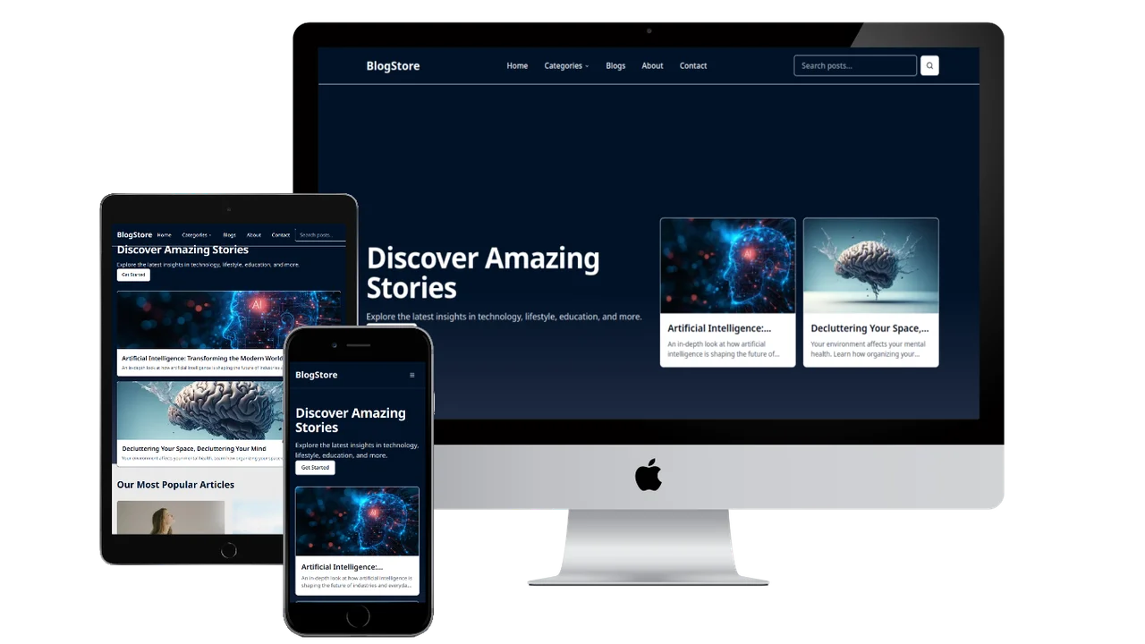 Blog Store - Project Preview